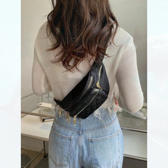 New Multi-pocket Waist Bag Gold Hardware 132 - Picture 3 of 4